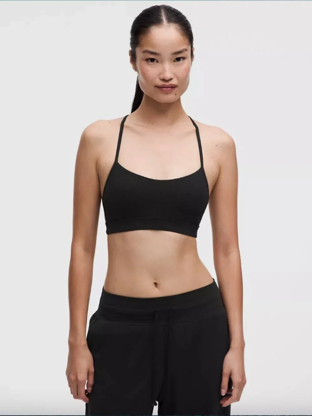 Lululemon Flow Y Bra Nulu *Light Support, A-C Cups Black Size 12